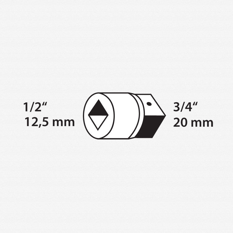 Gedore 6143190 1932 Convertor 1/2" to 3/4"