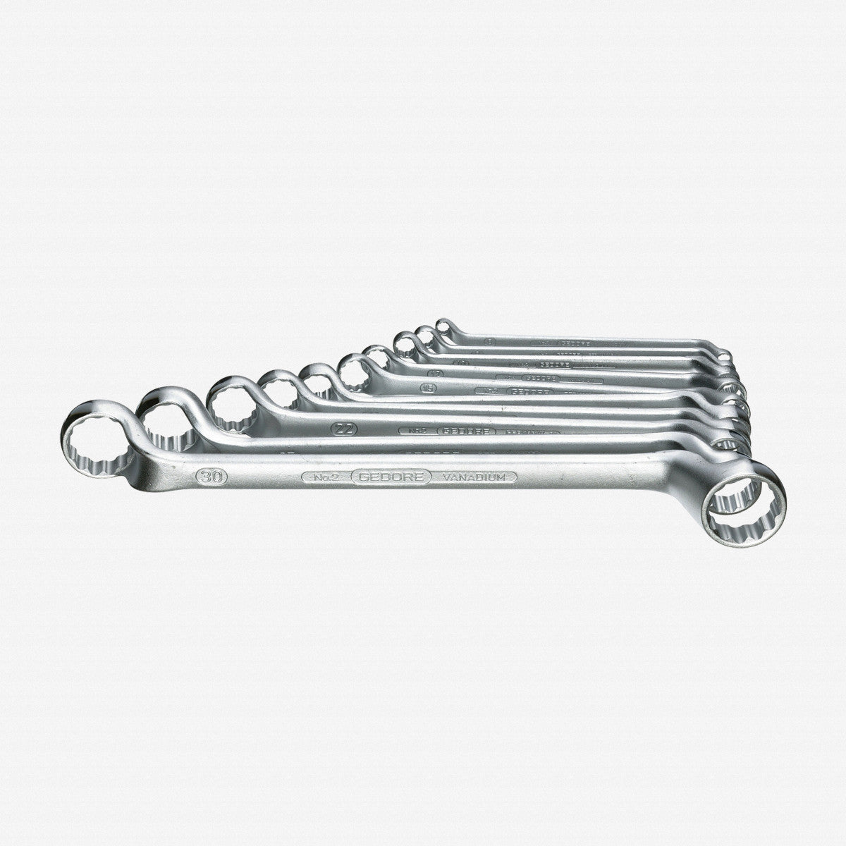 Gedore 6031120 2-100 Double ended ring spanner set 10 pcs 6-32 mm