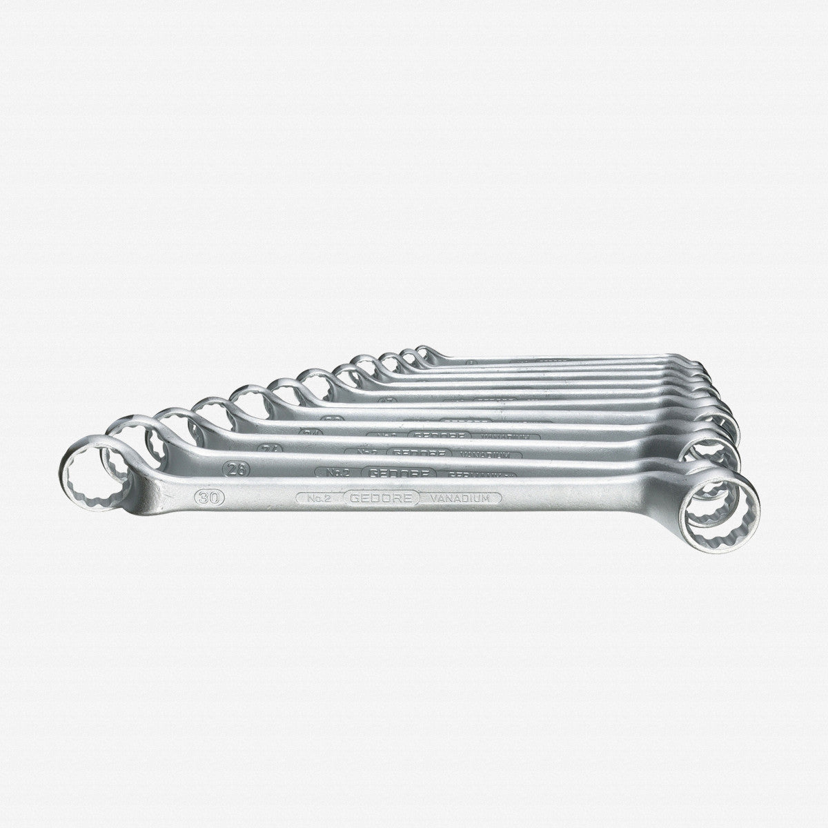 Gedore 6031040 2-120 Double ended ring spanner set 12 pcs 6-32 mm