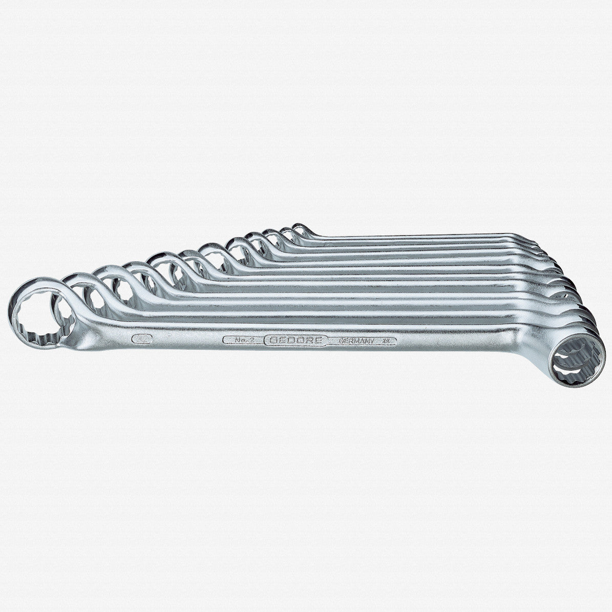 Gedore 6031390 2-122 ISO Double ended ring spanner set 12 pcs 6-34 mm