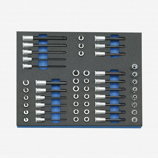 Gedore 2016508 2005 CT2-TX 30 3/8" Bit Socket Set in 2/4 CT Tool Module, 52 pieces