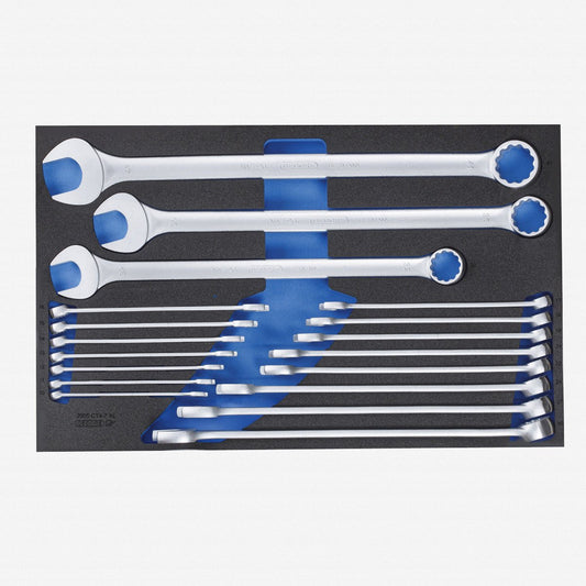 Gedore 2704226 2005 CT4-7 XL Metric Combination Wrench set in 4/4 CT Tool Module, 18 pcs