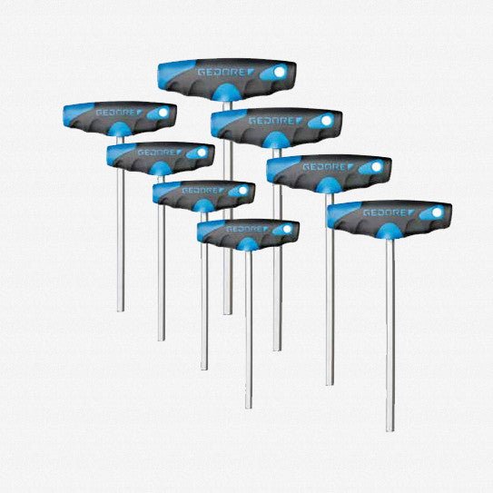 Gedore 3037428 2142 T-008 8 Piece Metric T-Handle Set 2.5-10mm
