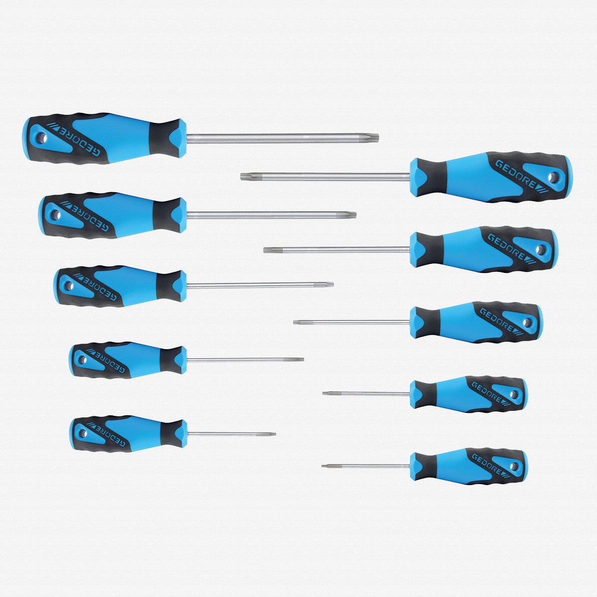 Gedore 1482335 2163 TX-010 3C-Screwdriver set 10 pcs TORX® T7-T40