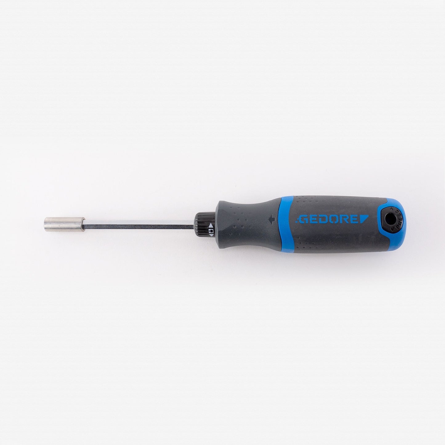 Gedore 3031691 2169 SilentGEAR Ratcheting Screwdriver with Magazine Handle, 1/4" Bit Holder