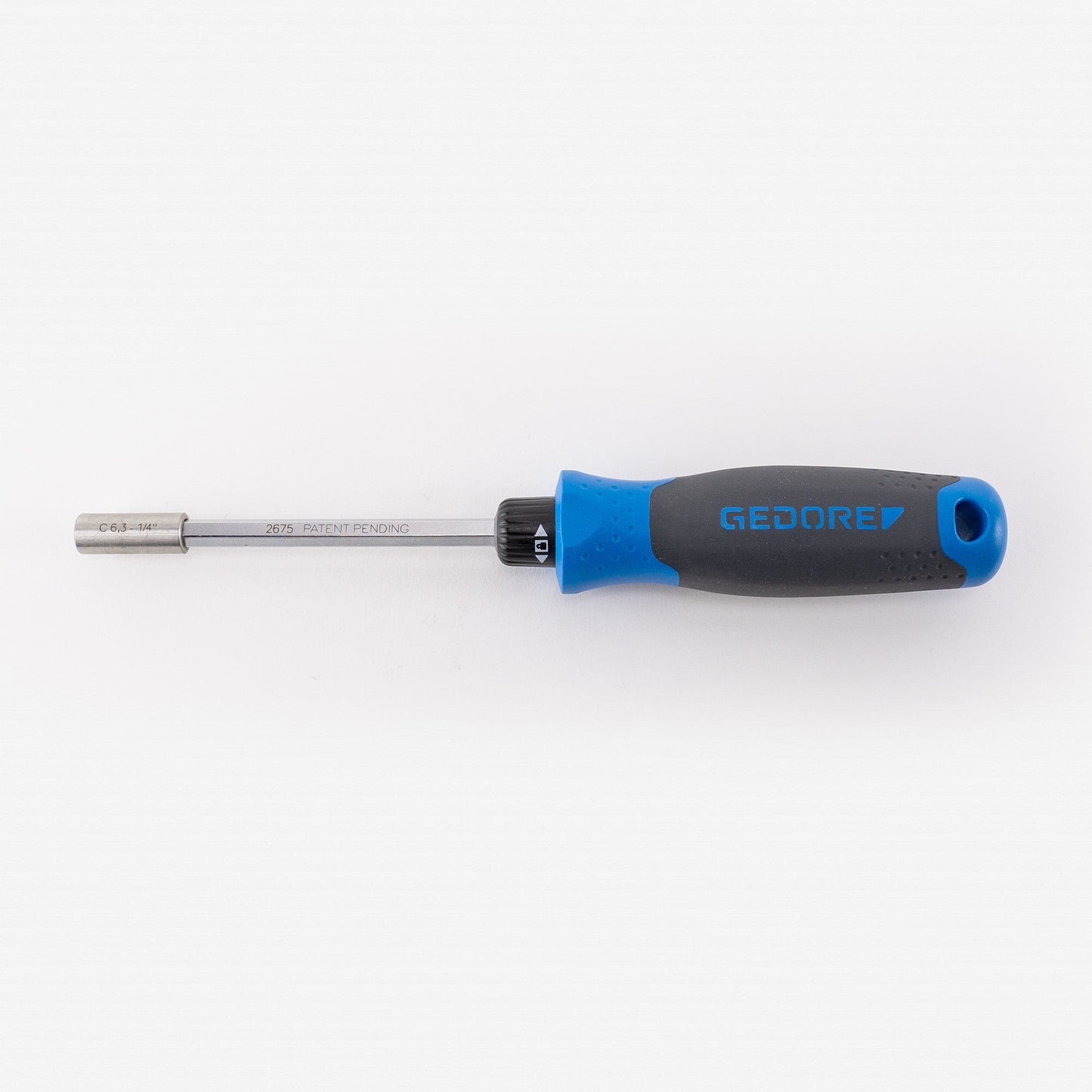 Gedore 3031918 2675 SilentGEAR Ratcheting Screwdriver with 1/4" Bit Holder