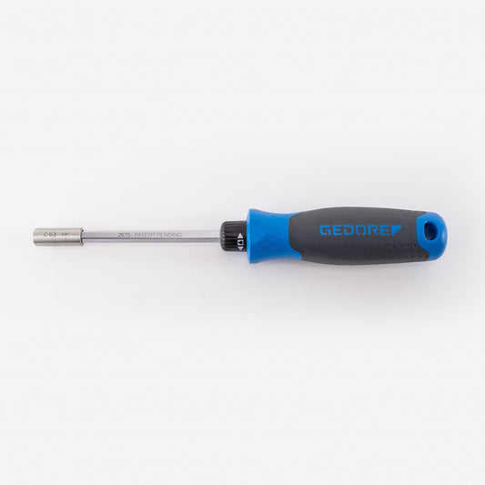 Gedore 3031918 2675 SilentGEAR Ratcheting Screwdriver with 1/4" Bit Holder