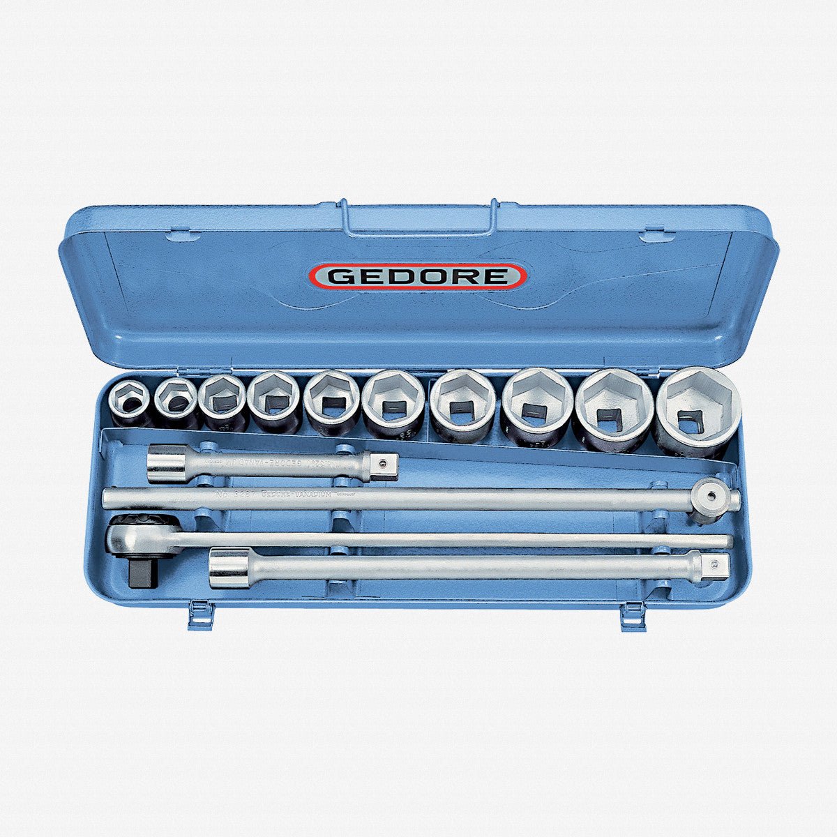 Gedore 6280340 32 EMU-2 Socket set 3/4" 14 pcs hex 22-50 mm
