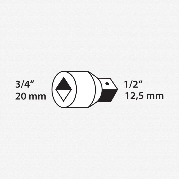 Gedore 6278010 3219 Reducer 3/4" to 1/2"