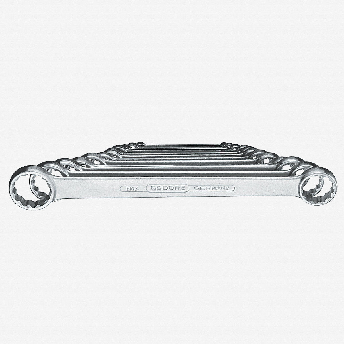 Gedore 6062190 4-120 Flat ring spanner set 12 pcs 6-32 mm