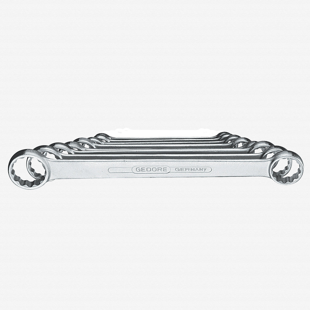 Gedore 6061700 4-8 Flat ring spanner set 8 pcs 6-22 mm