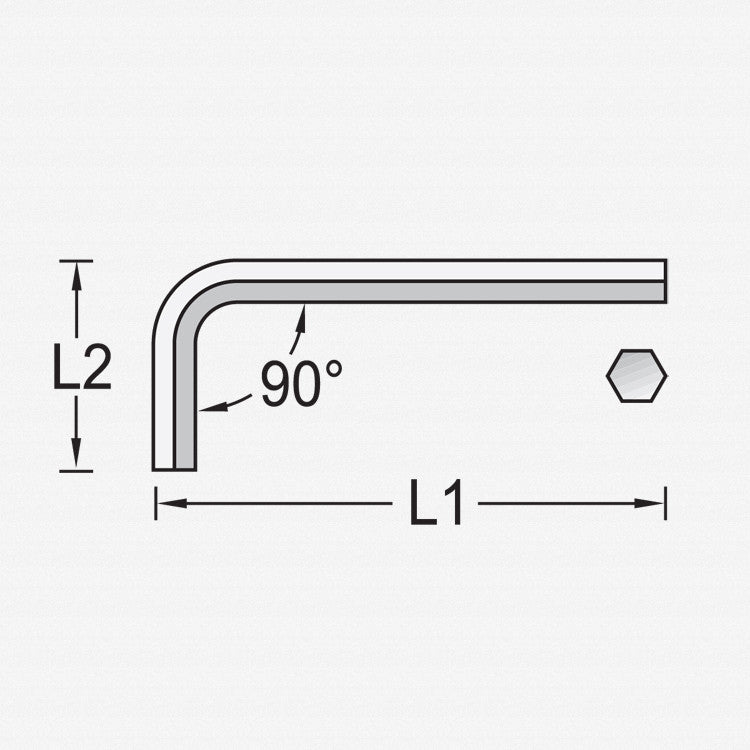 Gedore 6342200 42 0,7 Hexagon Allen key 0.7 mm