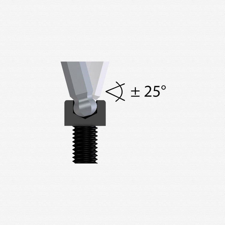 Gedore 6370090 42 KEL 2 Hexagon Allen key, extra long 2 mm