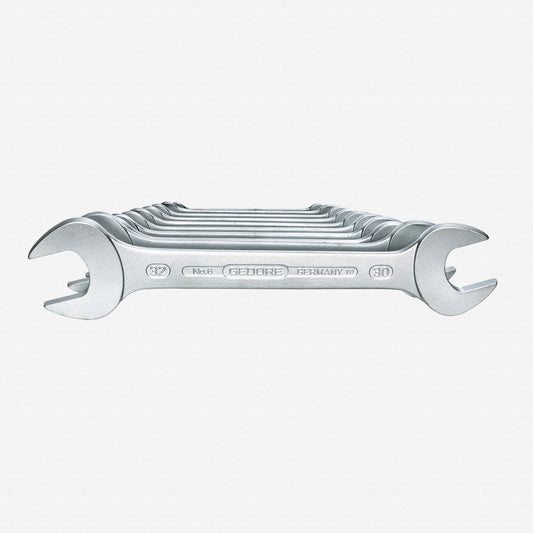 Gedore 6077620 6-100 Double open ended spanner set 10 pcs 6-32 mm