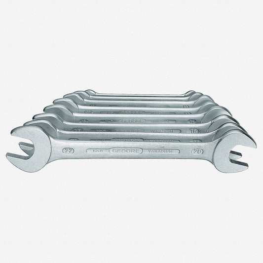 Gedore 6077380 6-8 Double open ended spanner set 8 pcs 6-22 mm