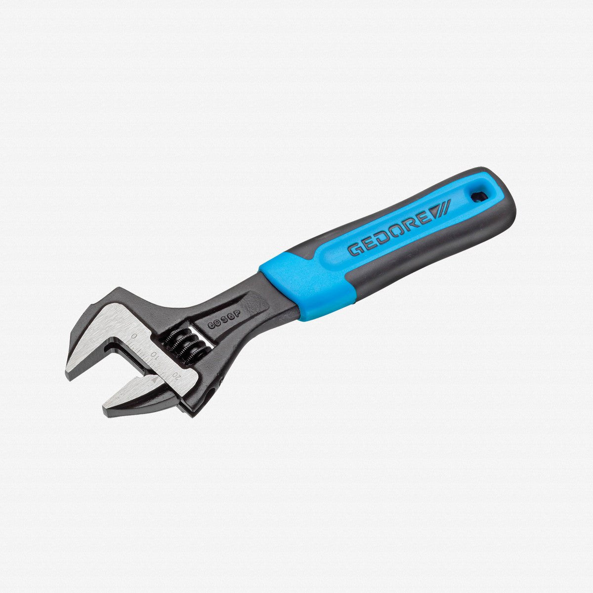 Gedore 2668823 60 S 6 JP Adjustable spanner, open end, phosphated with plastic handle