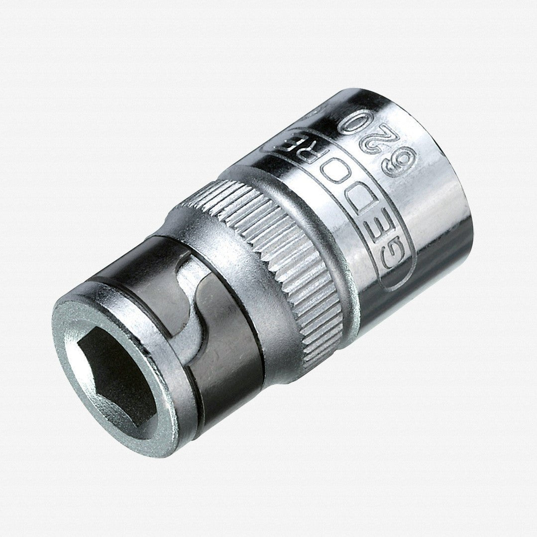 Gedore 1649329 620 Square Drive to Hex Bit Adaptor, 1/4"-1/4"