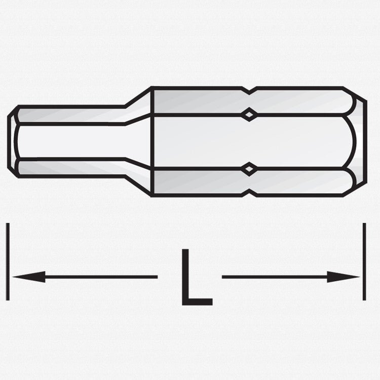 Gedore 6538880 685 2.5 S-010 Screwdriver bit 1/4" hex 2.5 mm