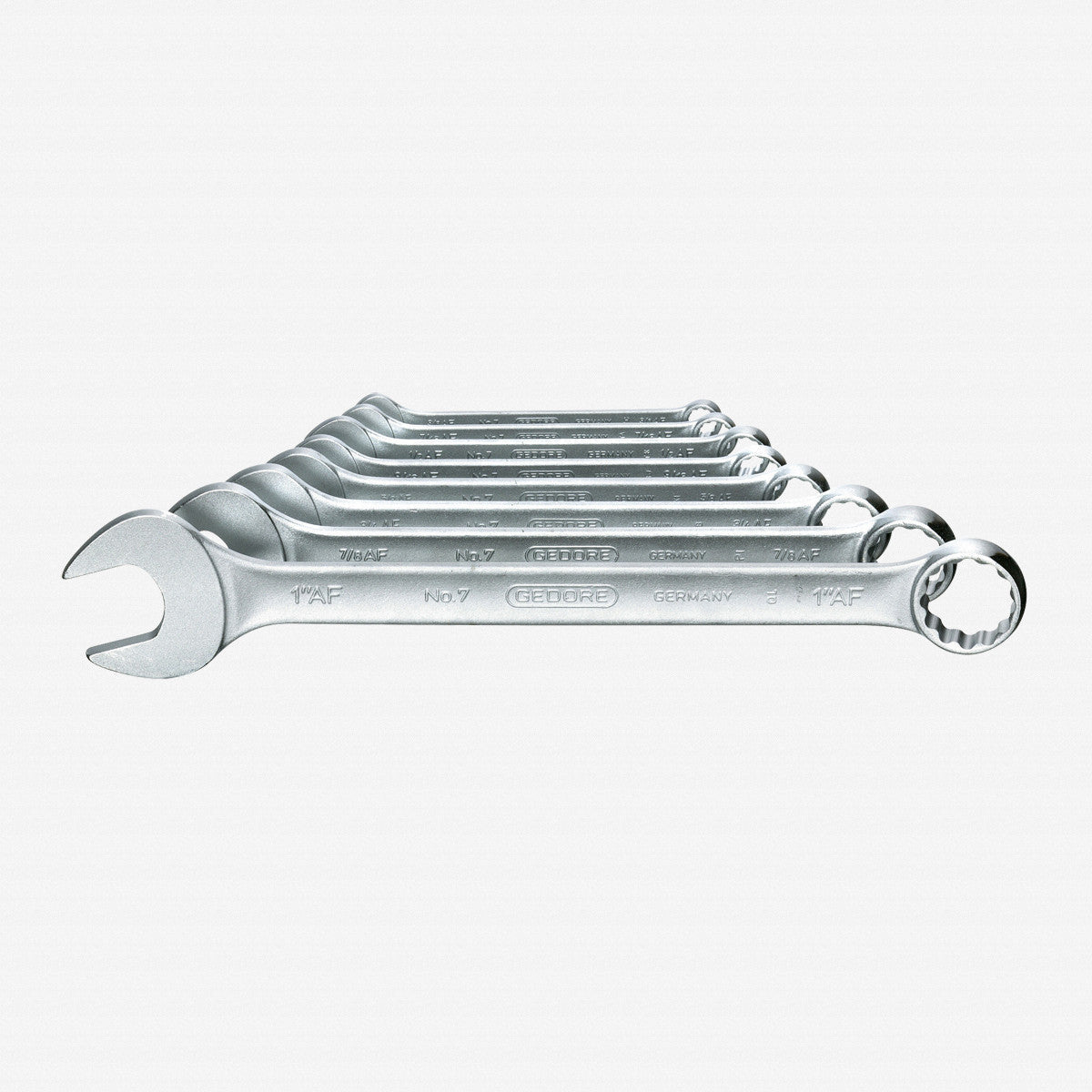 Gedore 6091450 7-08 A Combination spanner set 8 pcs UD profile 3/8-1"