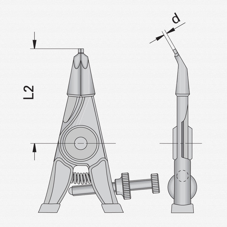 Gedore 6700140 8000 A 0G Circlip pliers for external retaining rings, angled 30 degrees 1.5-3.5 mm