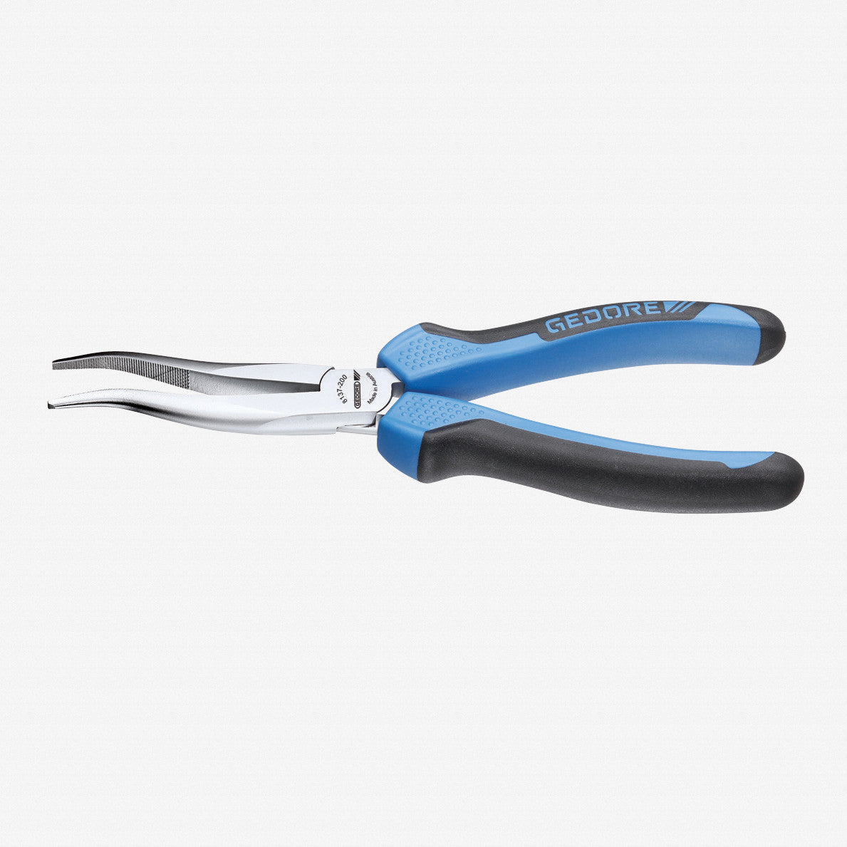 Gedore 6723190 8137-200 JC Mechanics pliers, without wire cutter, offset pattern 200 mm