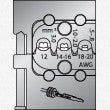 Gedore 1963384 8140-20 Module insert for lamellar contacts