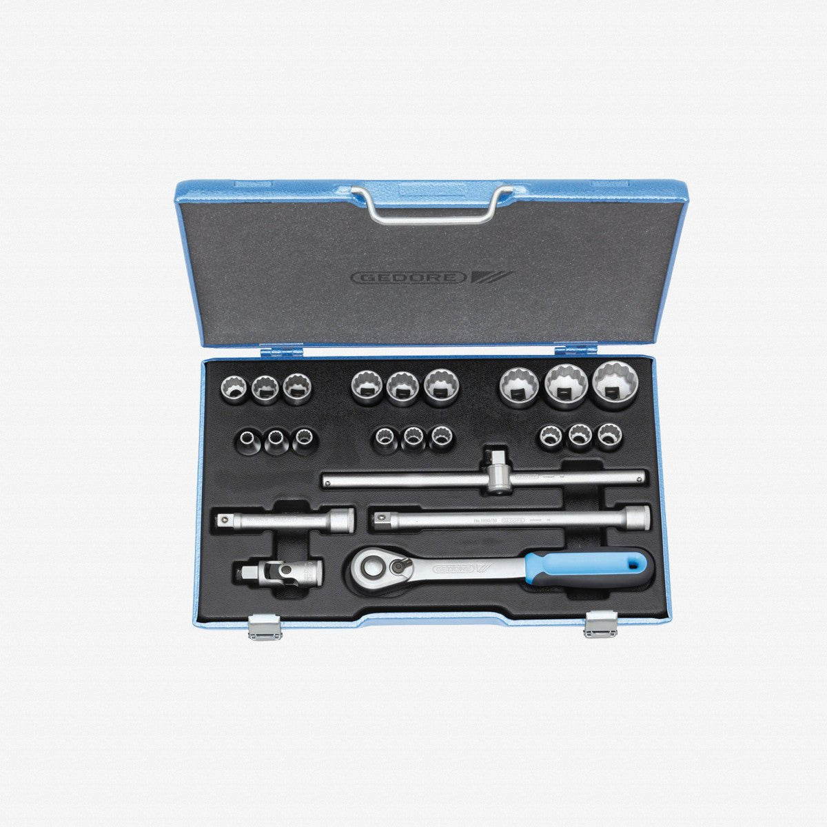 Gedore 2545845 D 19 EMU-20 Socket set 1/2", 23 pcs UD 8-32 mm