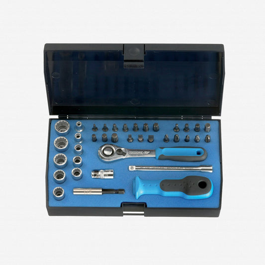 Gedore 1822373 D 20 KMU-20 Socket set 1/4" 37 pcs UD-IN-IS-PH-PZ-TX