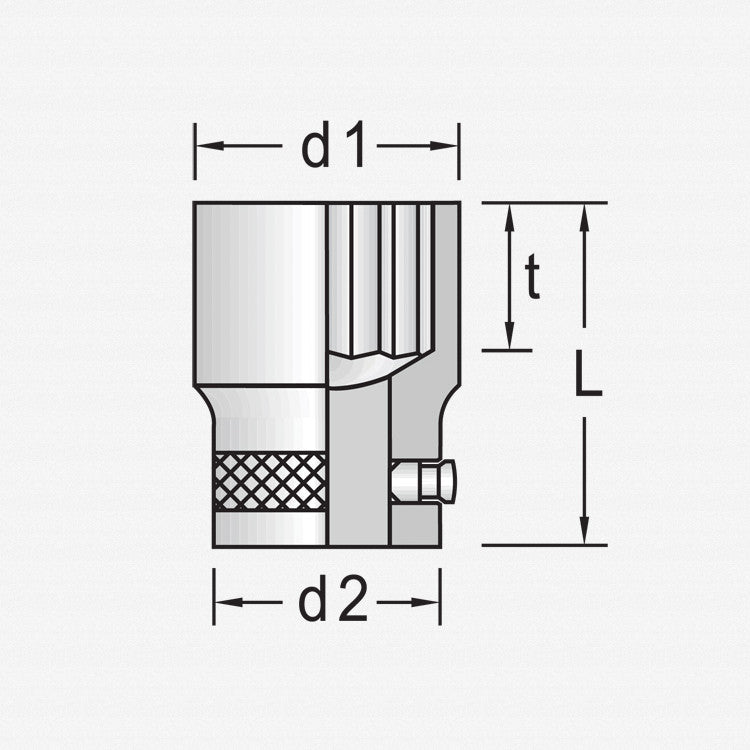 Gedore 6174900 D 21 36 Socket 1" 36 mm
