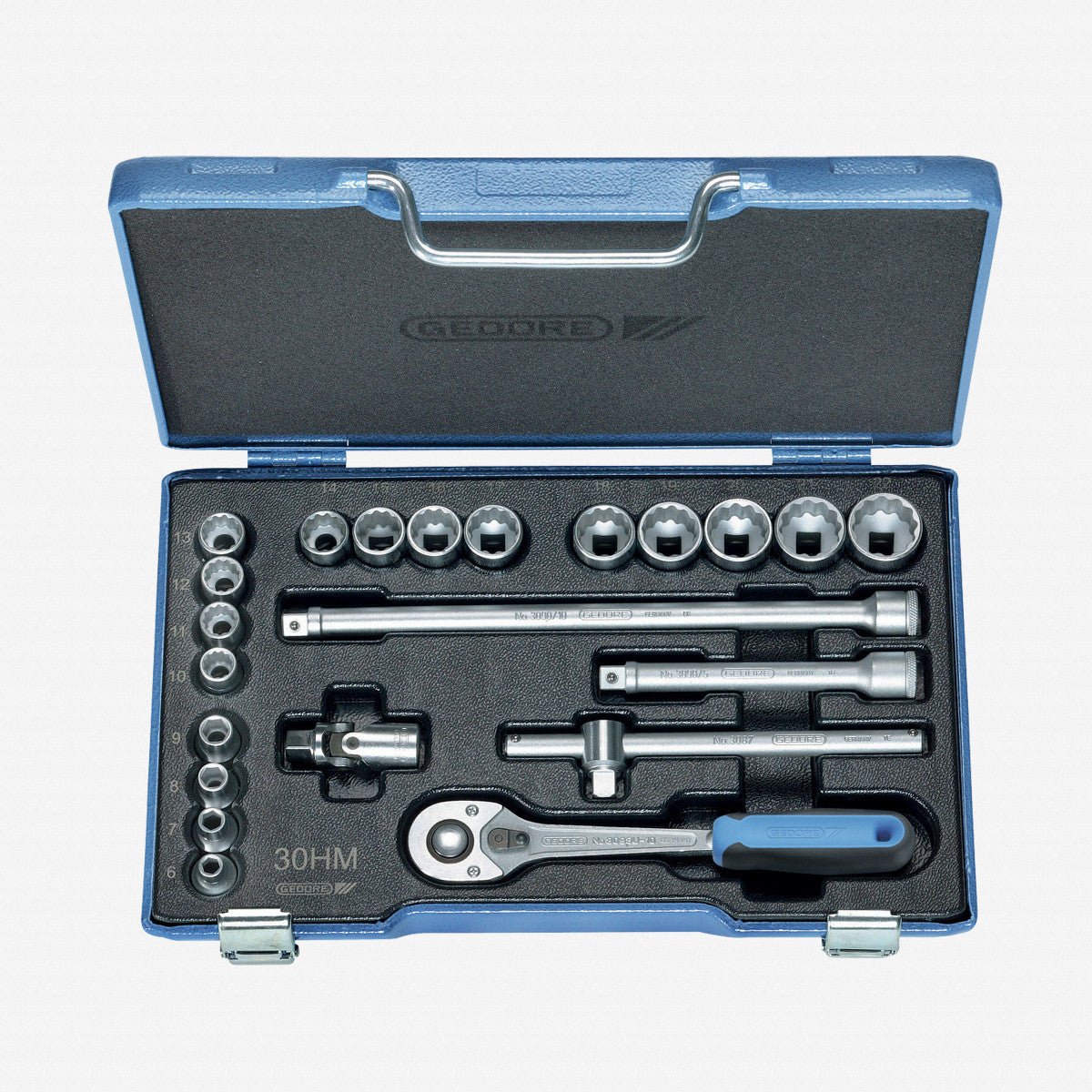 Gedore 6239700 D 30 HMU-10 Socket set 3/8" 22 pcs UD 6-22 mm