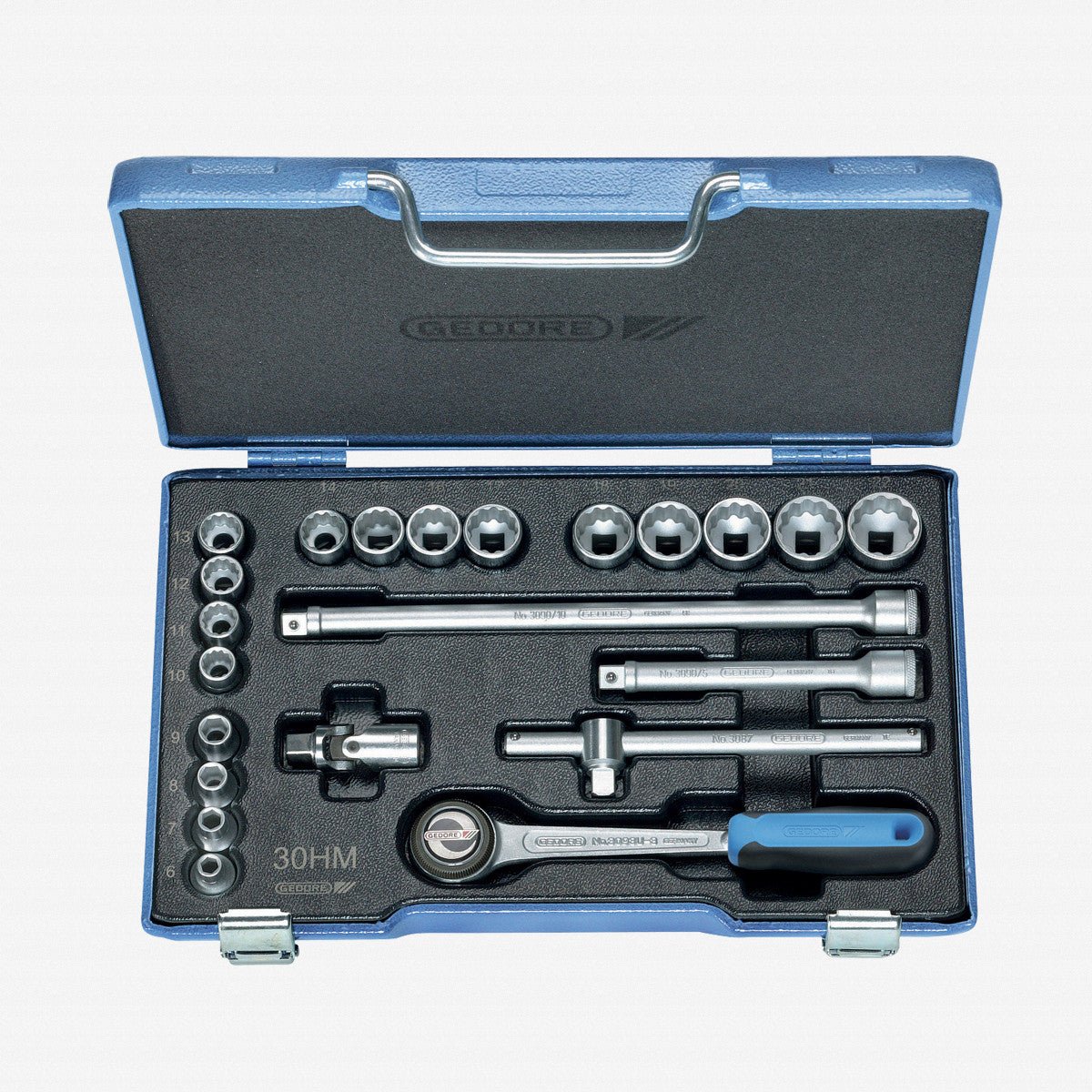 Gedore 6240470 D 30 HMU-3 Socket set 3/8" 22 pcs UD 6-22 mm
