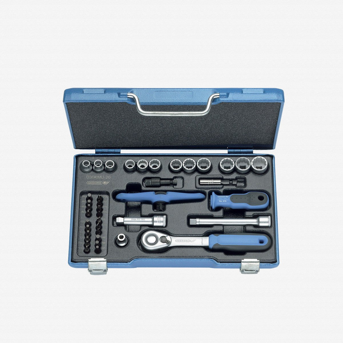 Gedore 1973347 D 30 KMU-20 Socket set 3/8" 40 pcs hex IN-IS-PH-PZ-TX-XZN