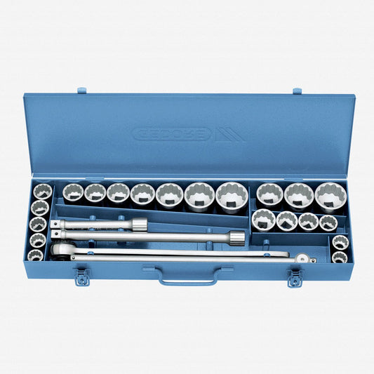 Gedore 6281310 D 32 EMAU-2 Metric/SAE Socket Set, 3/4" Drive