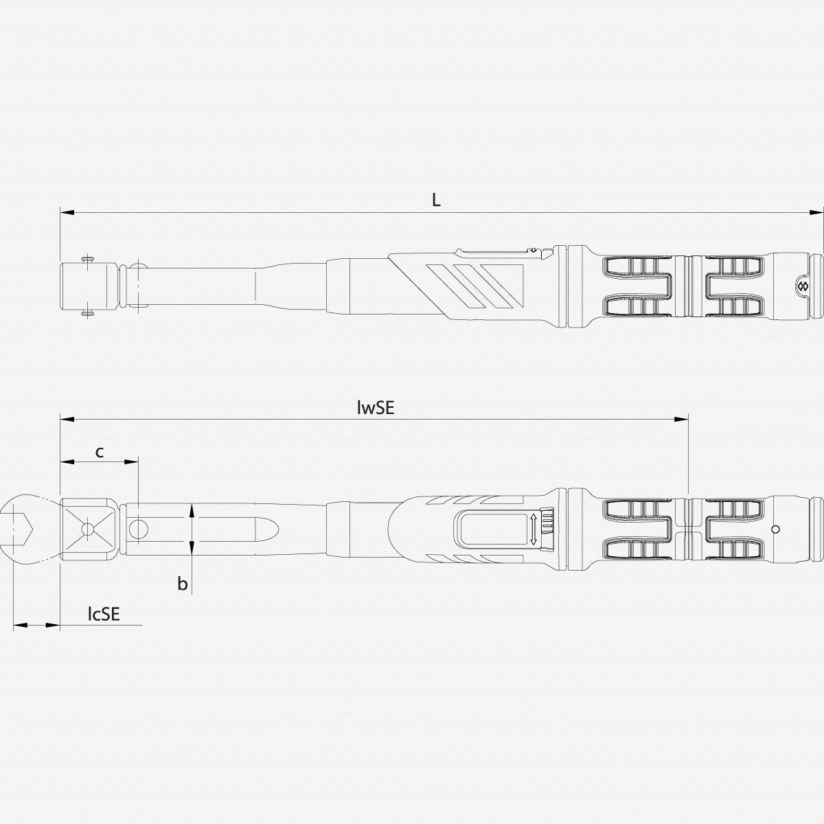 Gedore 2641461 DMSE 200 Torque wrench DREMASTER SE 14x18, 40-200 Nm