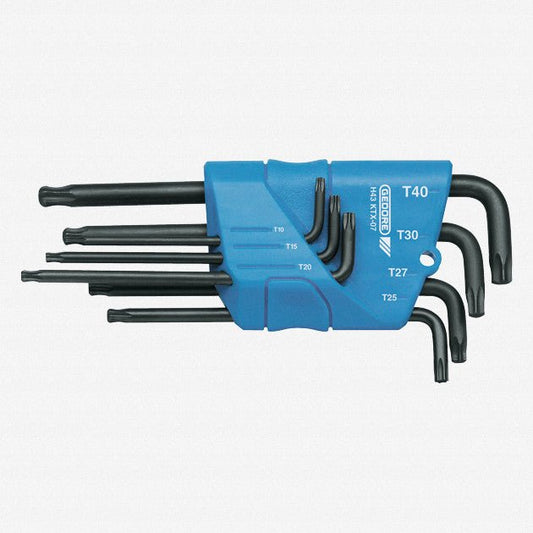 Gedore 1531441 H 43 KTX-07 Cranked socket key set 7 pcs TORX® T10-T40