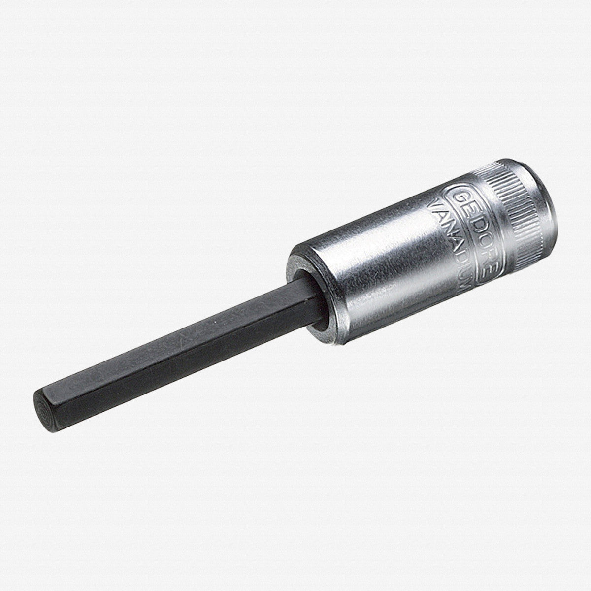 Gedore 1933264 IN 20 L 4-60 Screwdriver bit socket 1/4" long, hex 4 mm