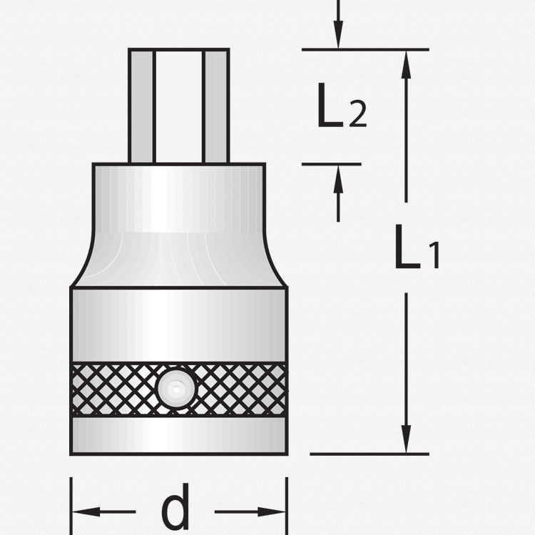Gedore 6181010 IN 21 17 Screwdriver bit socket 1" 17 mm