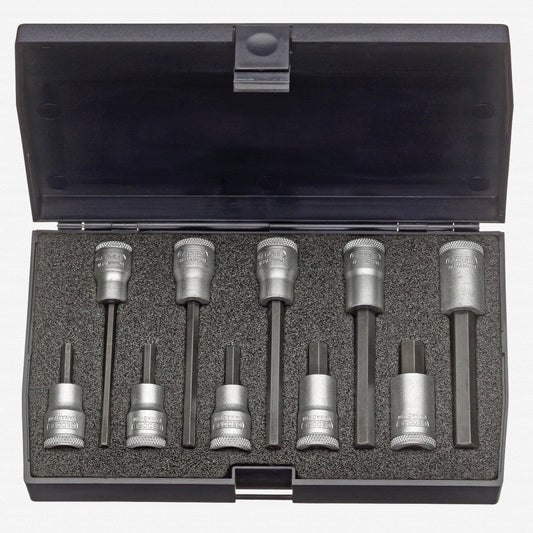 Gedore 1509918 IN 30 LKM Screwdriver bit socket set 3/8" 10 pcs in-hex 4-10 mm