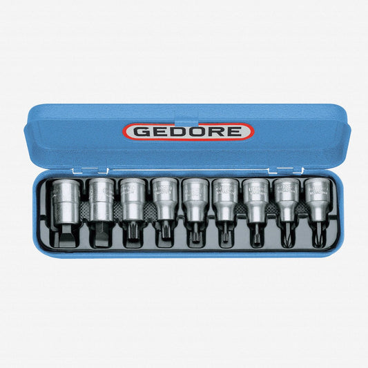 Gedore 6150050 INX 19 PM Screwdriver bit socket set 1/2" 9 pcs IS-PH-XZN