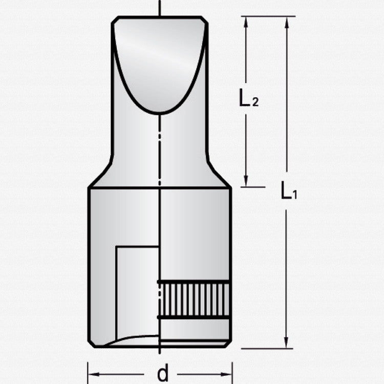 Gedore 6171560 IS 20 4x0,8 Screwdriver bit socket 1/4" 4x0.8 mm