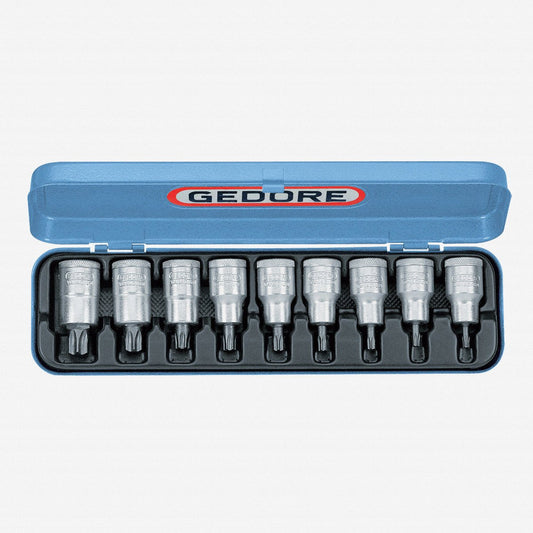 Gedore 6158970 ITX 19 PM Screwdriver bit socket set 1/2" 9 pcs TORX® T20-60