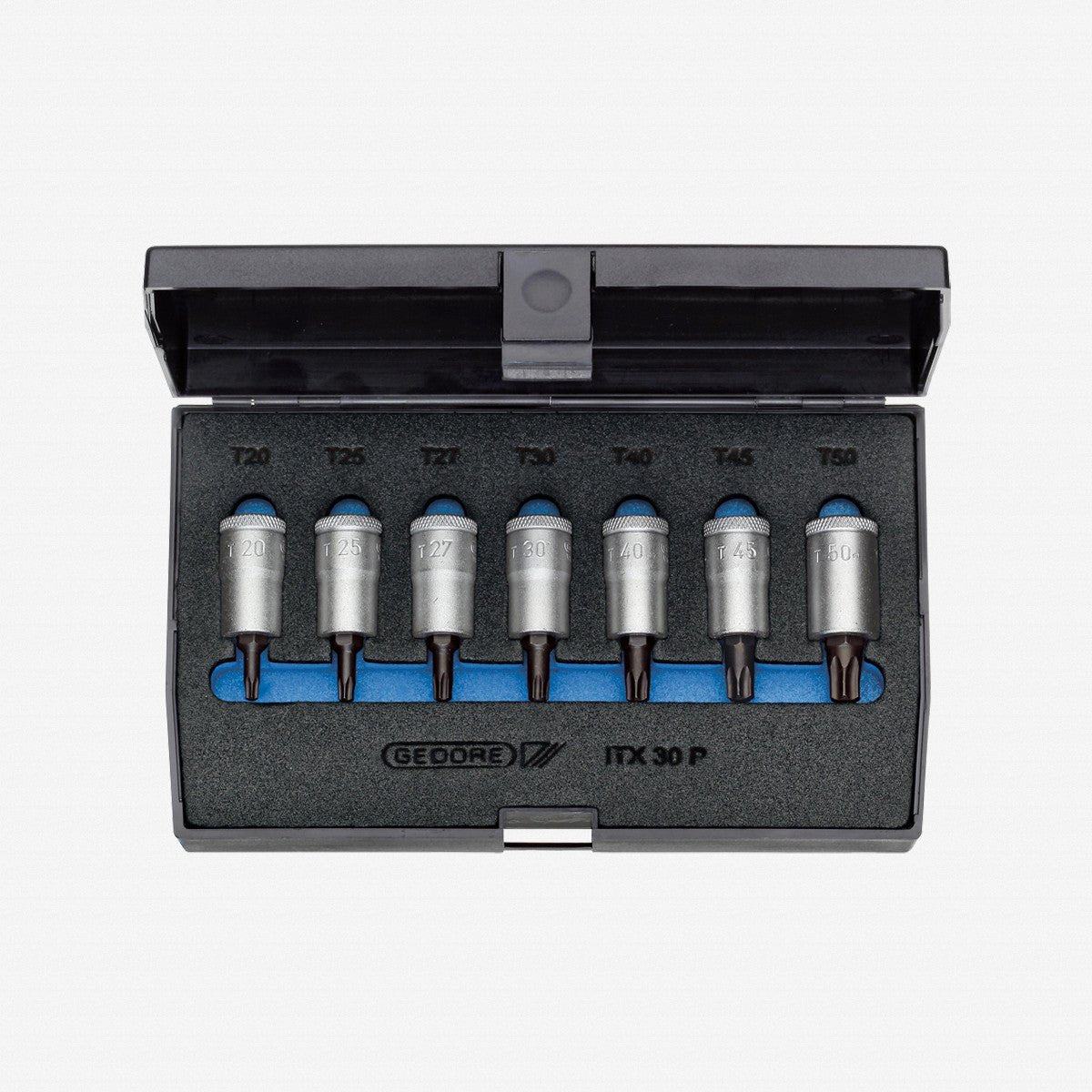 Gedore 1509926 ITX 30 PM Screwdriver bit socket set 3/8" 7 pcs TORX® T20-50