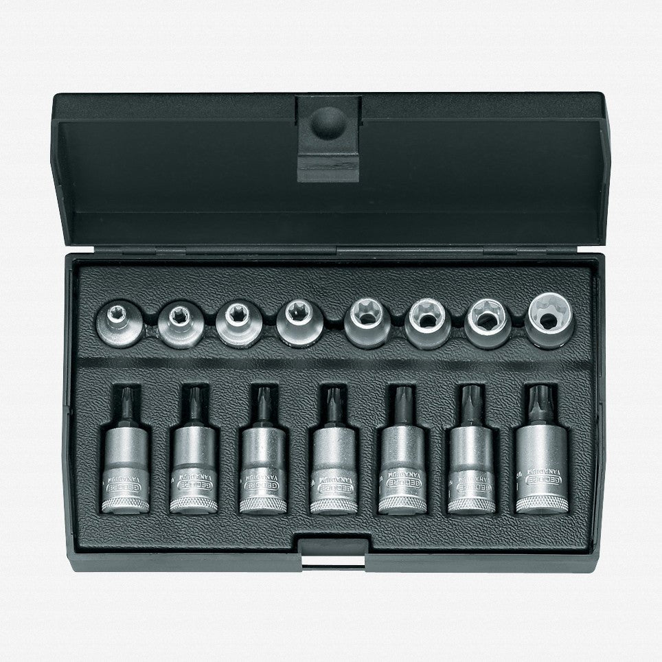 Gedore 1509942 ITX 30 TX-015 Screwdriver bit socket set 3/8" 15 pcs TORX®