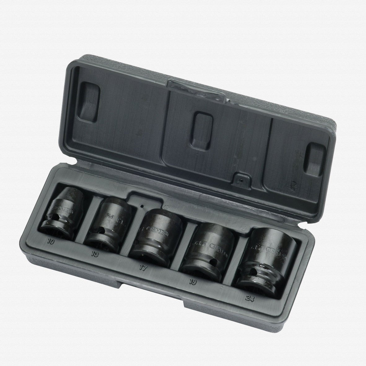 Gedore 1646923 K 19-028 Car impact socket set 1/2" 5 pcs hex 10-24 mm