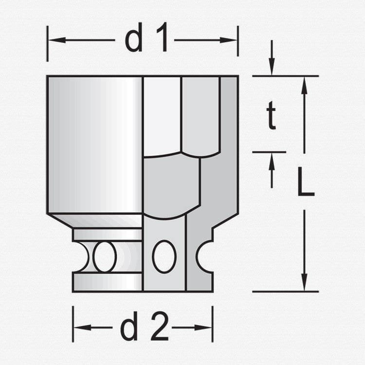 Gedore 6328130 K 37 46 Impact socket 1.1/2" 46 mm