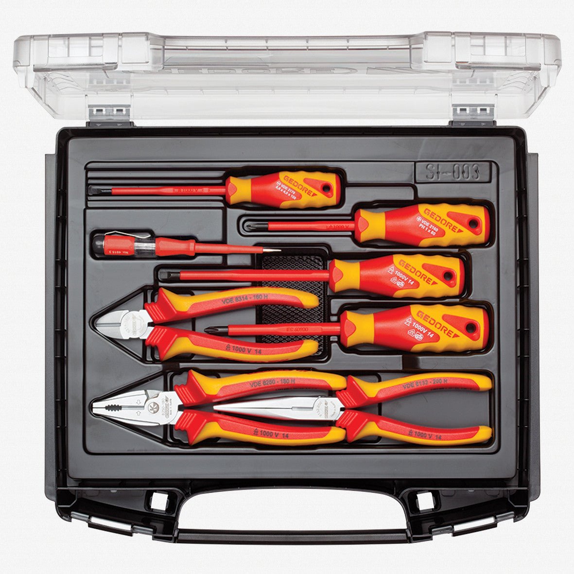 Gedore 1828045 RZB1-17 VDE Tool set, 8 pcs