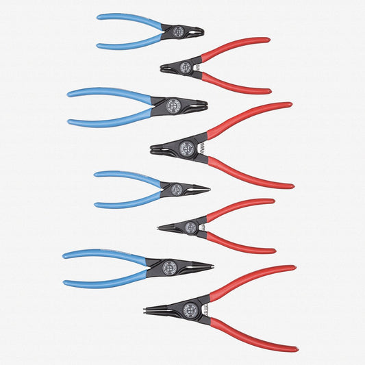Gedore 1692275 RZB1-3 Snap Ring Pliers Set, 8 Pieces