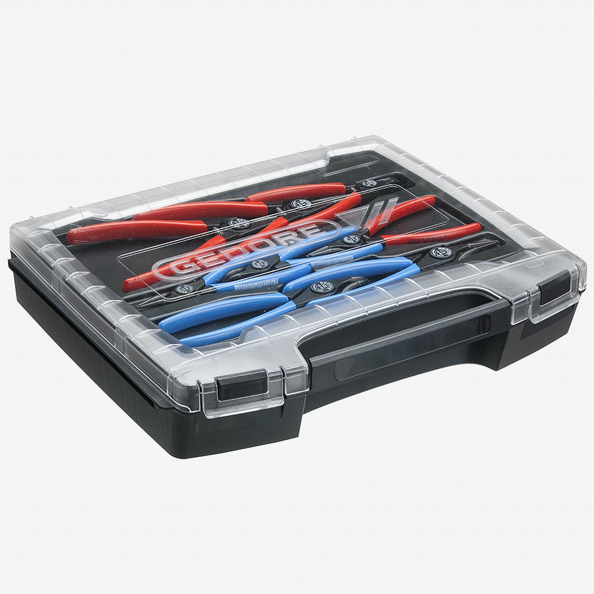 Gedore 1692275 RZB1-3 Snap Ring Pliers Set, 8 Pieces