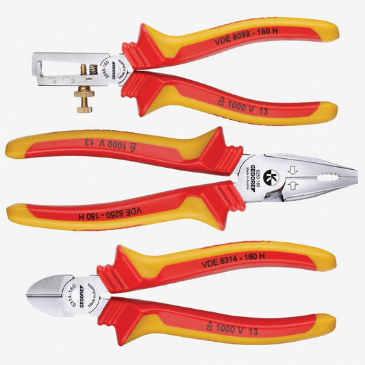 Gedore 1708244 RZB2-5 VDE pliers set 3 pcs