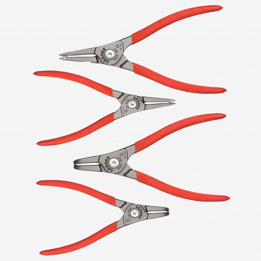 Gedore 3041980 S 8000 AE Set of Circlip Pliers, for External Safety Rings, 4 pcs